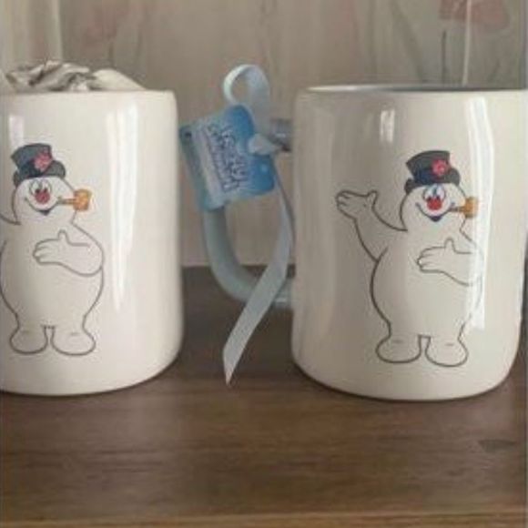 Rae Dunn Frosty & Happy Jolly Fun Mugs